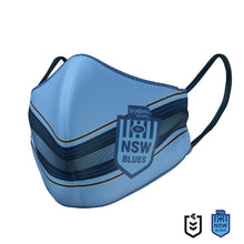 Load image into Gallery viewer, PRE ORDER - 2021 NSW State of Origin Face Mask - The Mask Life. 
