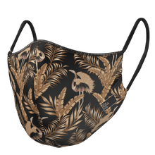 Load image into Gallery viewer, The Gold Fern - Reversible Face Mask - The Mask Life. 
