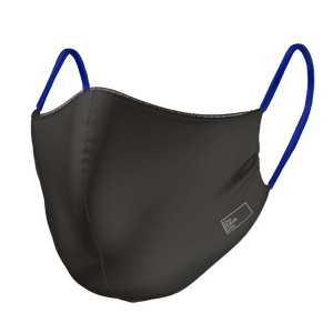Black / Navy Face Mask - SANITIZED Antimicrobial Material - The Mask Life. 