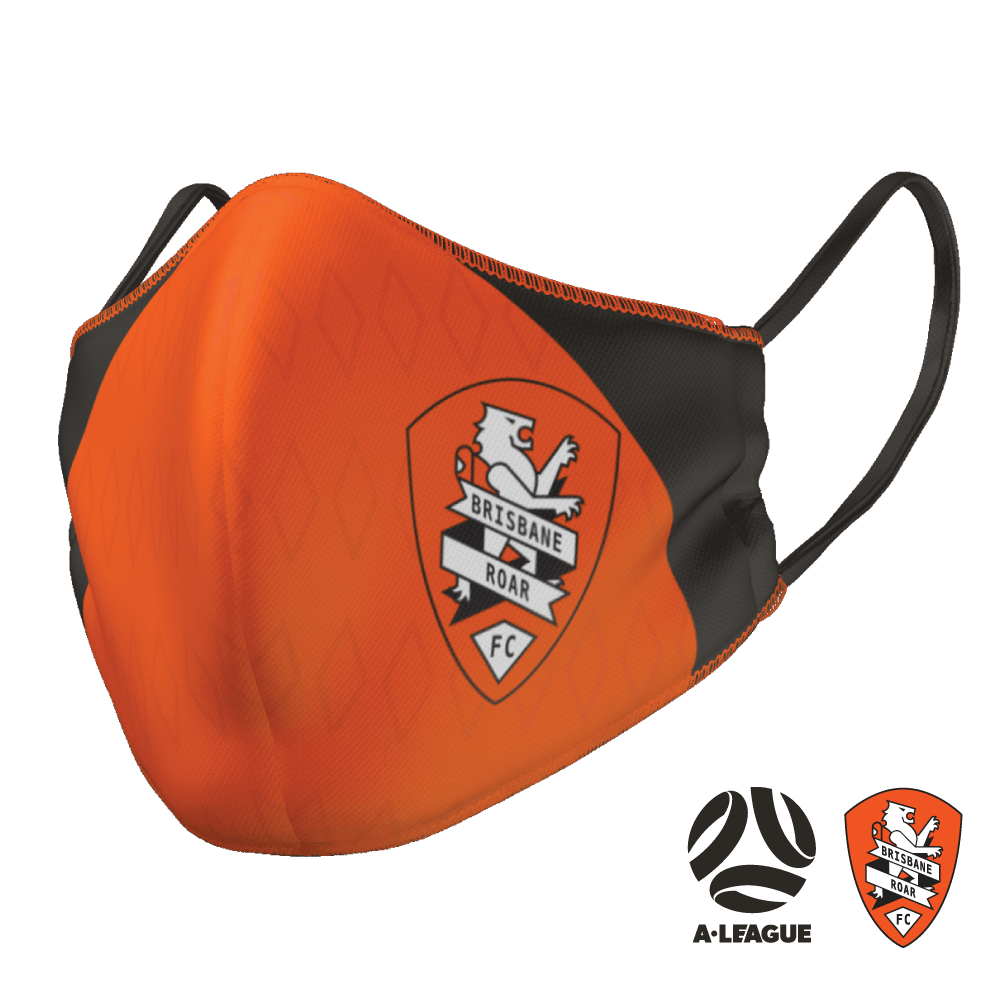 Brisbane Roar Face Mask - The Mask Life. 