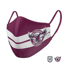 Load image into Gallery viewer, Manly Sea Eagles Face Mask - The Mask Life.  Face Masks
