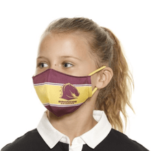 Load image into Gallery viewer, Brisbane Broncos Face Mask - The Mask Life. 
