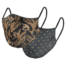 Load image into Gallery viewer, The Gold Fern - Reversible Face Mask - The Mask Life. 
